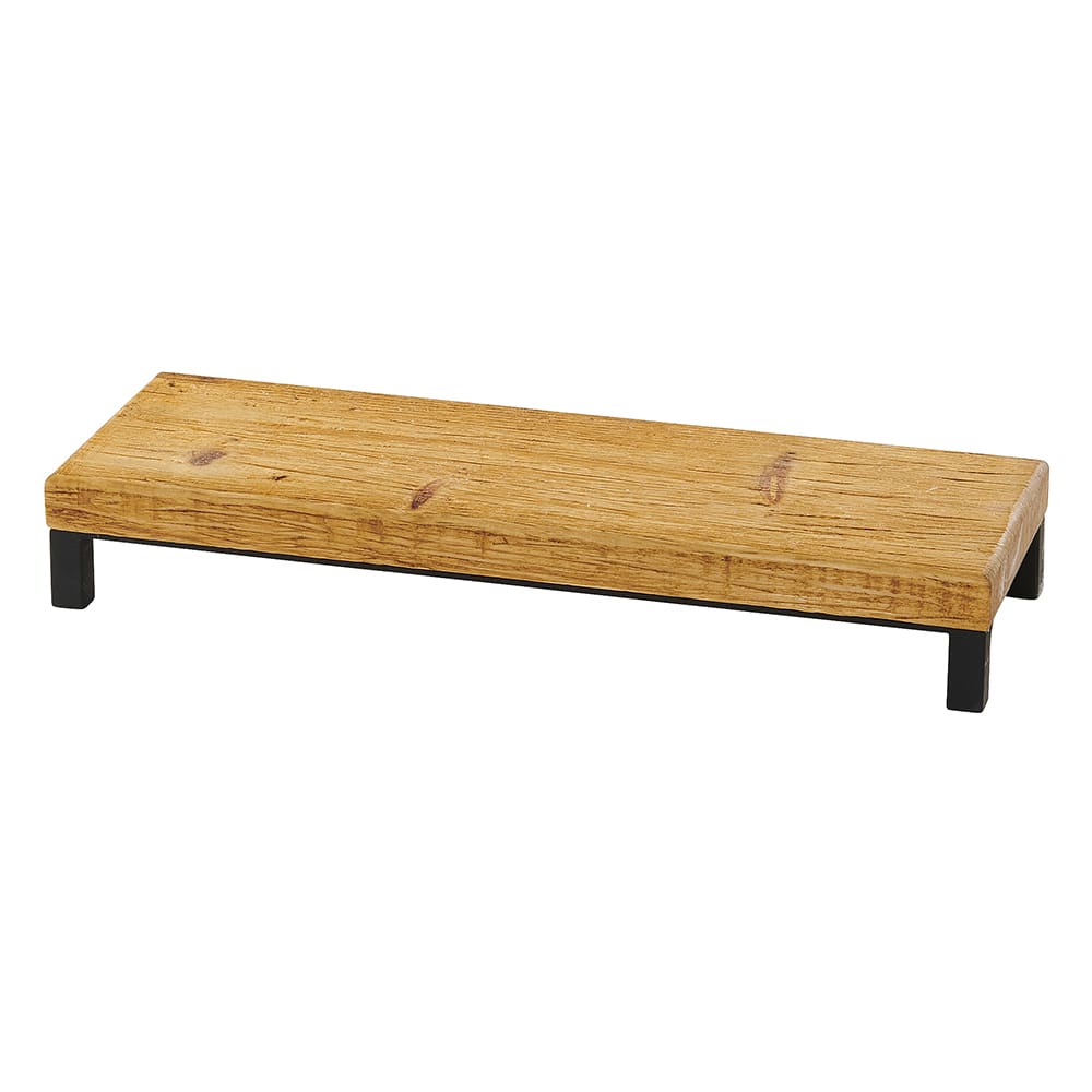 Cal-Mil 22066-3-99 Rectangular Madera Riser - 20"L x 7"W x 3"H, Reclaimed Wood