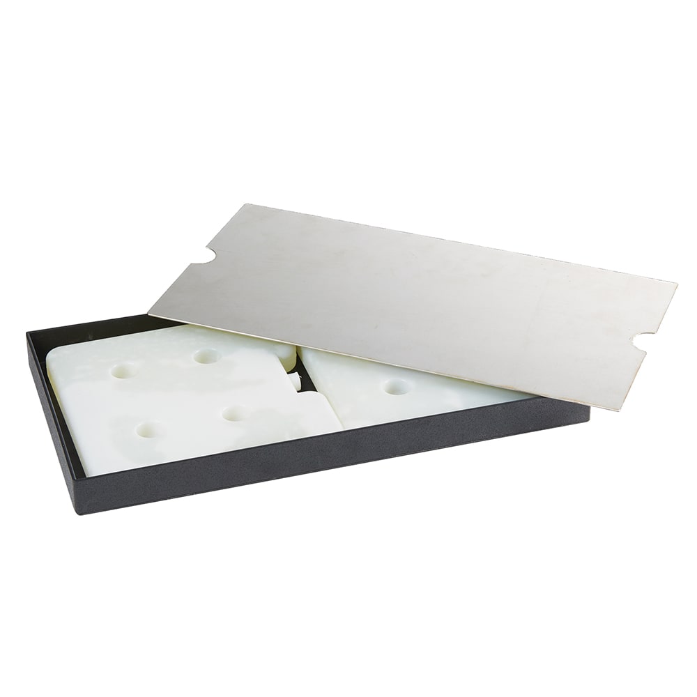 Cal-Mil 22071 Cold Concept Plate Set - 16 3/4"W x 8 3/4"D, Stainless Steel