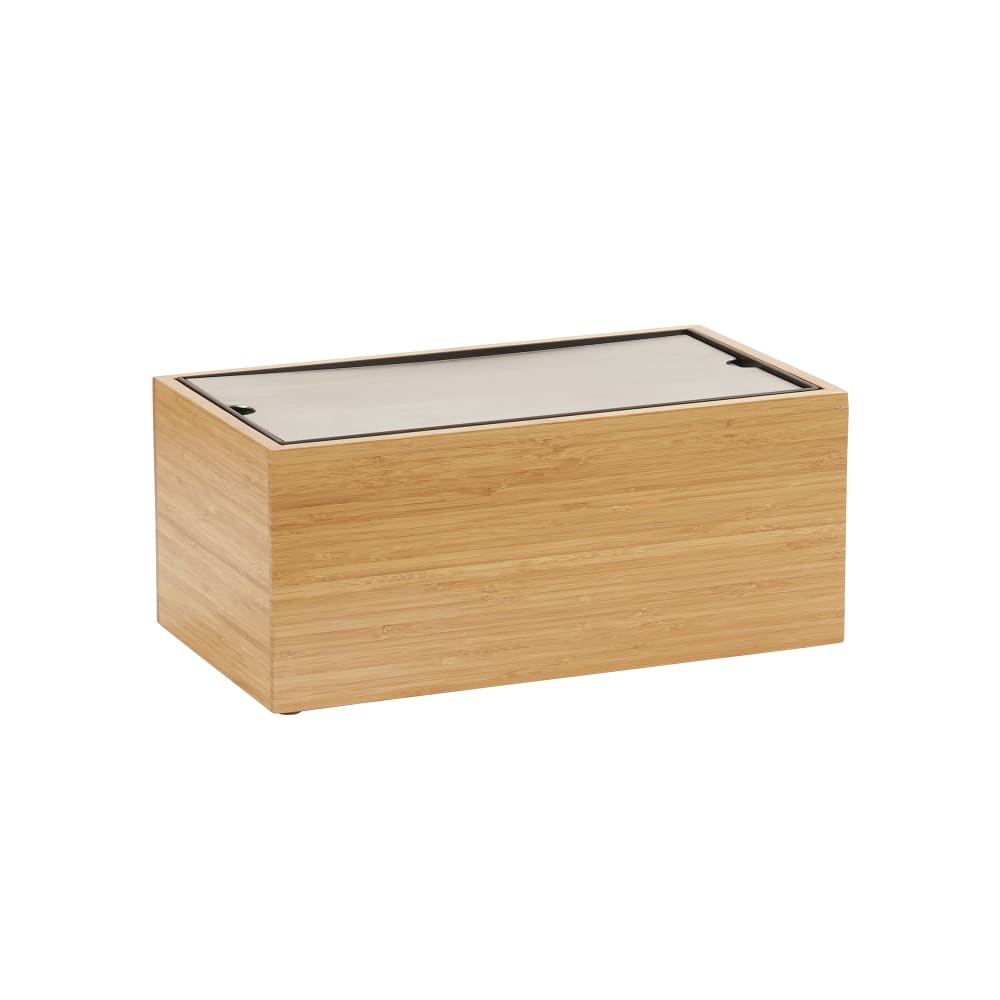 Cal-Mil 22072-7-60 Rectangular Cooling Tub - 17 3/4" x 9 1/2" x 7 3/4"H, Bamboo