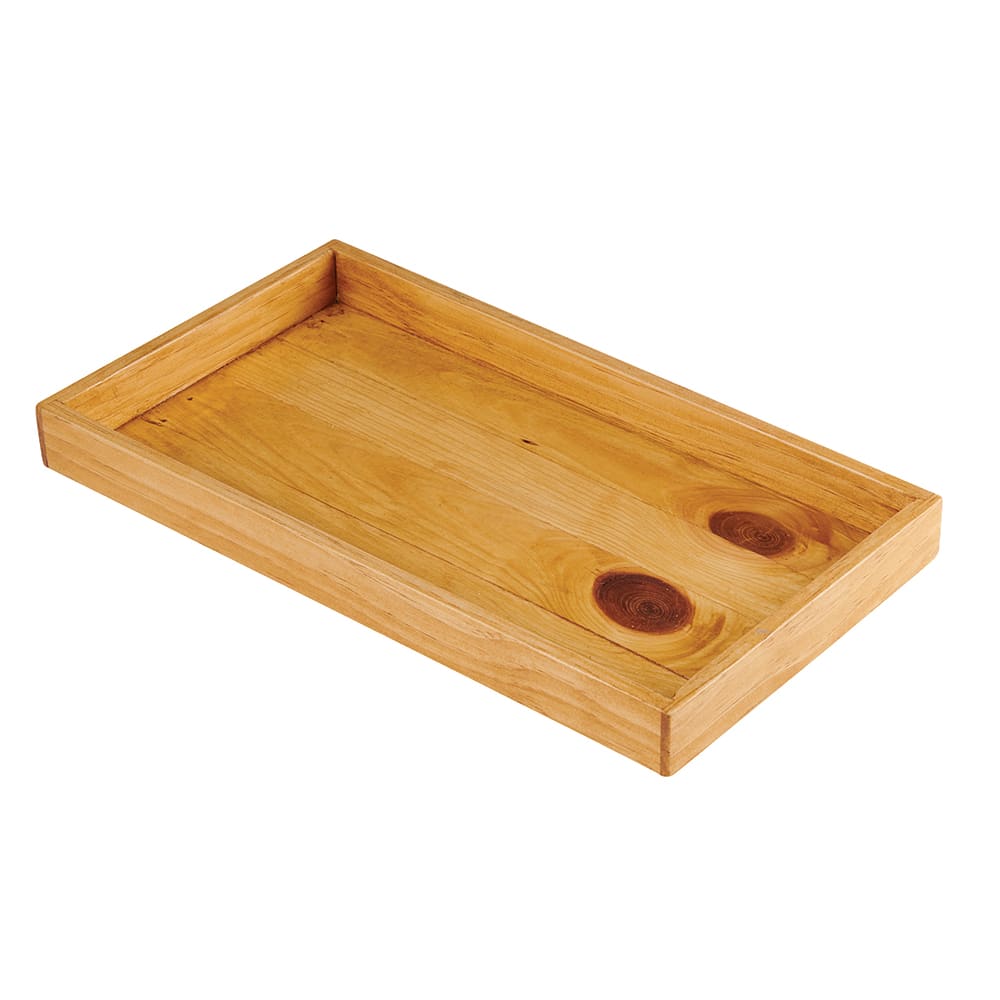 Cal-Mil 22072-99 Frame for 22071 Cold Concept Tray - 17 3/4"W x 9 3/4"D x 1 1/2"H, Reclaimed Wood
