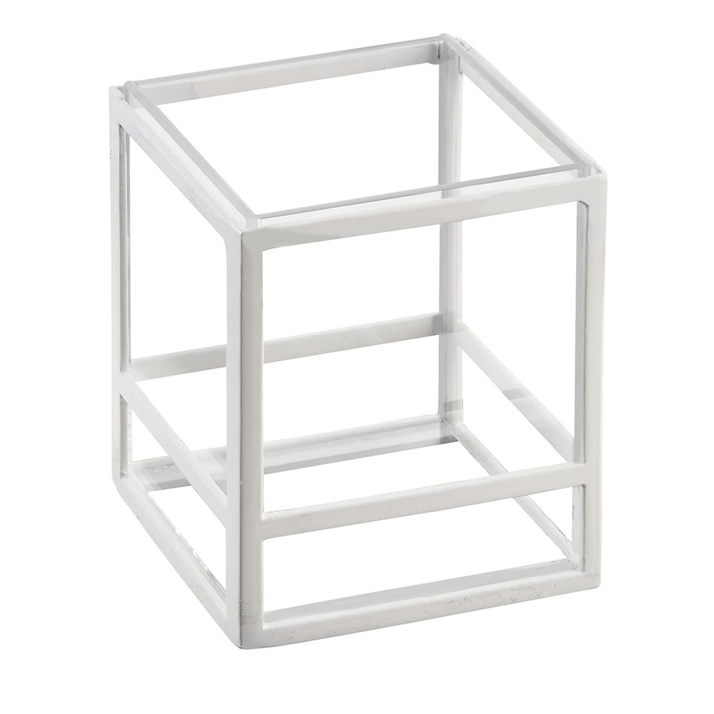 Cal-Mil 22076-15 5" Square Display Riser Box - 6"H, Plastic/Steel, White