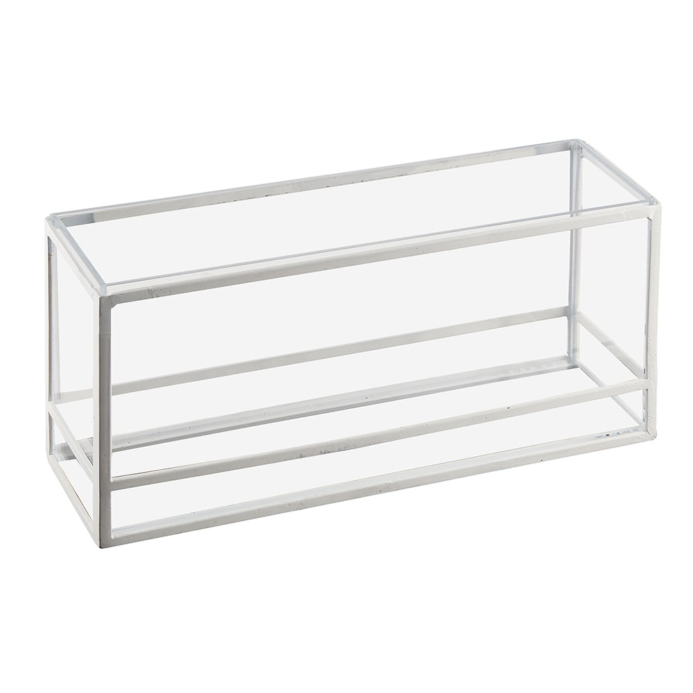 Cal-Mil 22078-15 Rectangular Display Riser Box - 15"W x 5"D x 7"H, Plastic/Steel, White