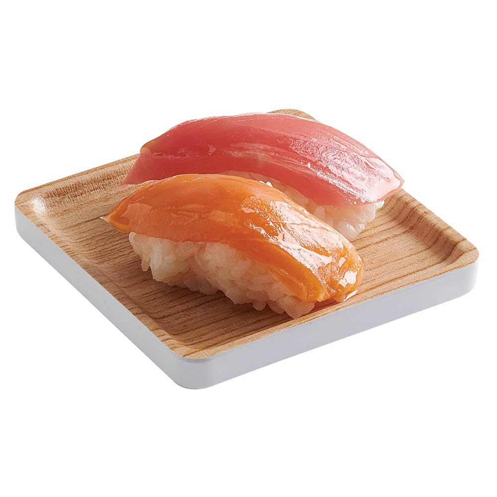 Cal-Mil 22097-91 4" Melamine Serving Tray, Natural Wood