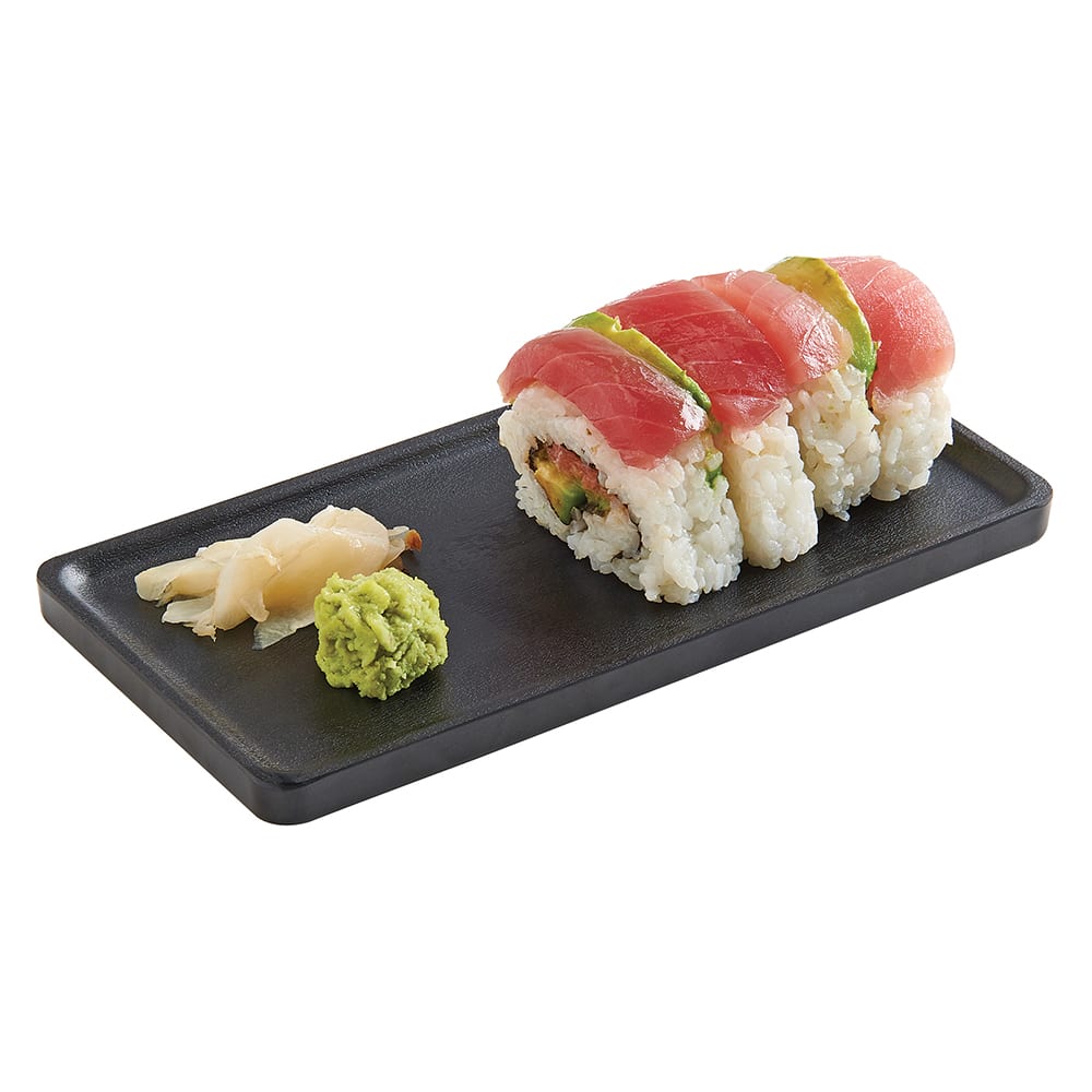 Cal-Mil 22098-13 8" Melamine Serving Tray, Black