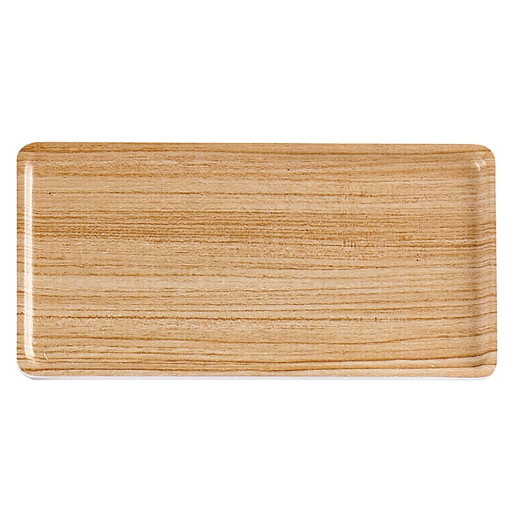 Cal-Mil 22098-91 8" Melamine Serving Tray, Natural Wood
