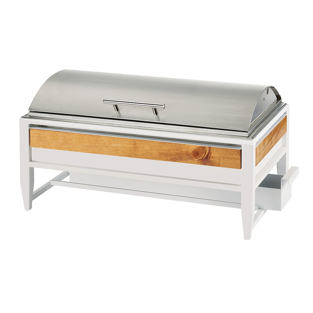 Cal-Mil 22113-15 Full Size Chafer w/ Hinged Lid - 22 1/4"W x 14 1/4"D x 12 1/2"H, White