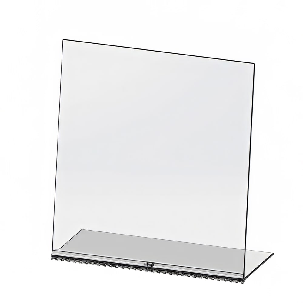 Cal-Mil 22153-31 Bottom Folding Portable Sneezeguard - 31 1/2"W x 31 1/2"H, Acrylic, Clear