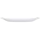 Cal-Mil 2216115 23" x 11 3/8" Oblong Serving Platter - Melamine, White thumbnail 2
