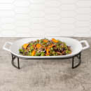 Cal-Mil 2216115 23" x 11 3/8" Oblong Serving Platter - Melamine, White thumbnail 3