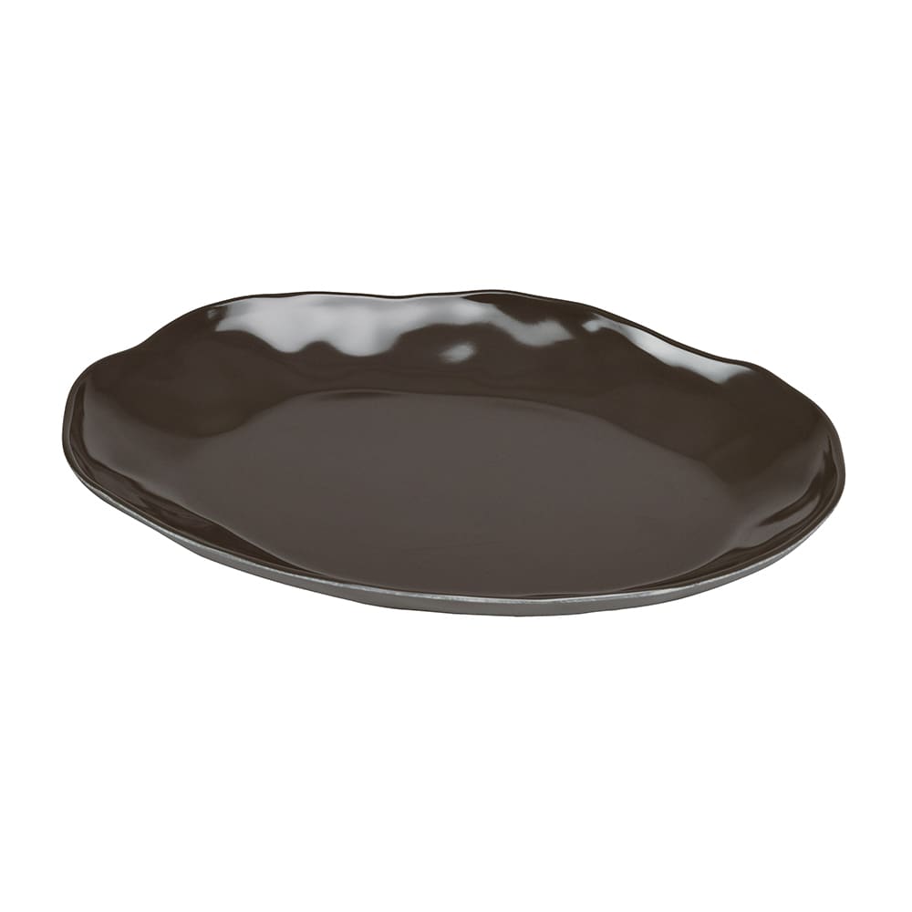 Cal-Mil 22306-912-101 12" x 9" Oval  Marin Platter - Melamine, Cinder