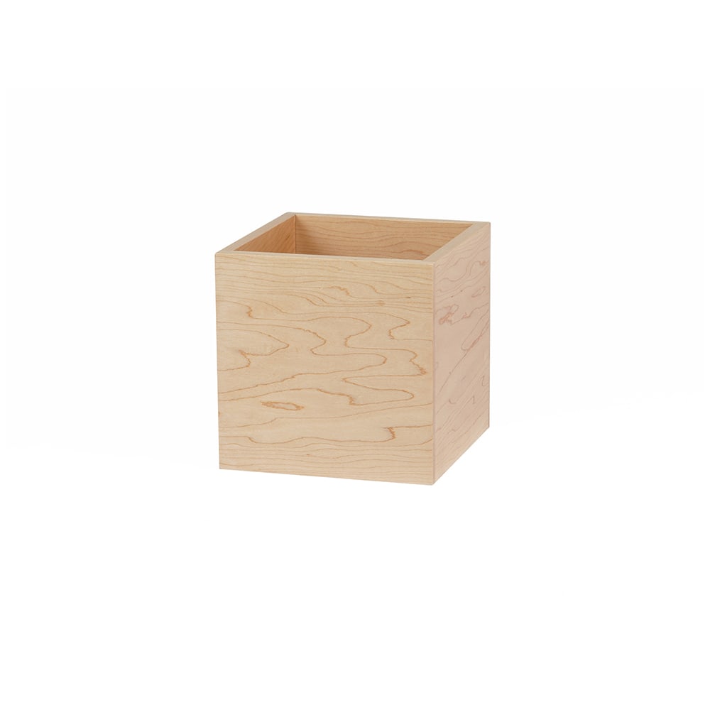 Cal-Mil 22313-6-71 6" Square Display Box - 6"H, Maple Wood