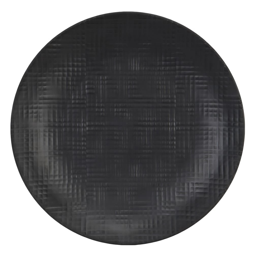 Cal-Mil 22328-11-13 11" Round Melamine Dinner Plate, Black