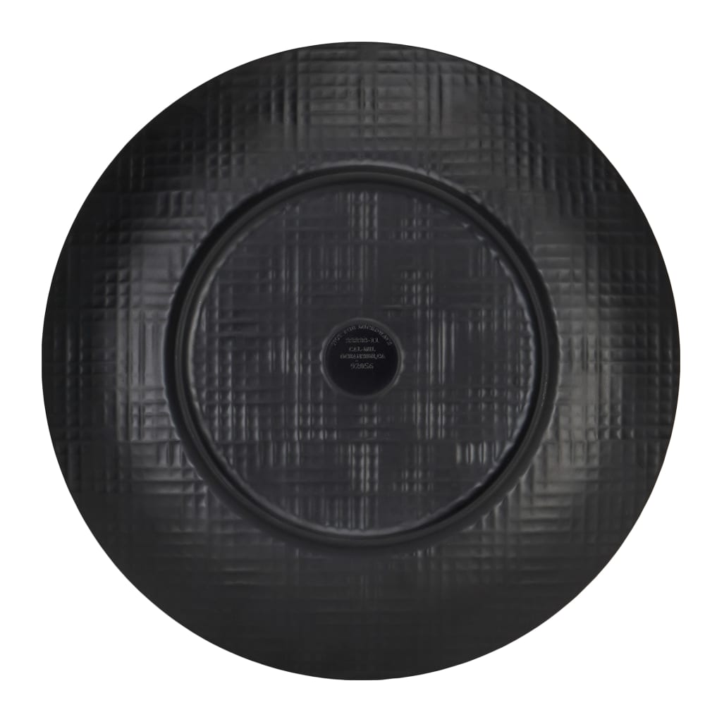 Cal-Mil 22328-7-13 7" Round Melamine Dinner Plate, Black
