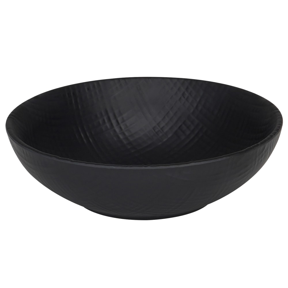 Cal-Mil 22329-6-13 6 1/2" Round Melamine Dinner Bowl, Black