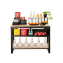 Cal-Mil 22348-42-71 Merchandising Table w/ Blonde Top & Metal Frame - 42"W x 24"D x 29 3/4"H thumbnail 3