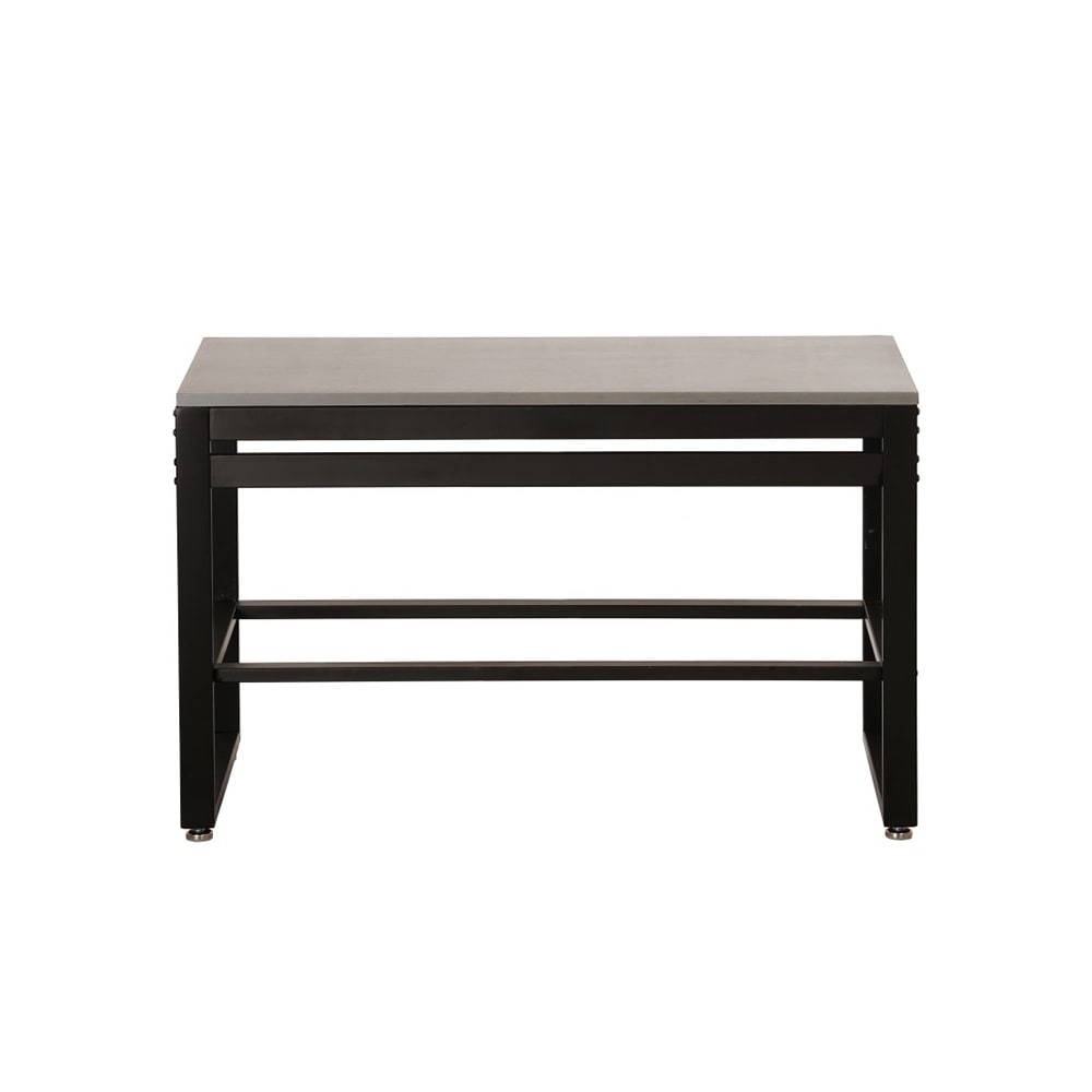 Cal-Mil 22348-42-83 Merchandising Table w/ Ashwood Top & Metal Frame - 42"W x 24"D x 29 3/4"H
