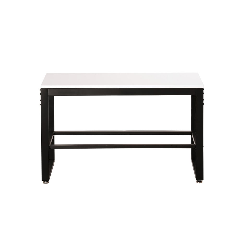 Cal-Mil 22350-38-15 Merchandising Table w/ White Top & Metal Frame - 38"W x 18"D x 27 7/8"H