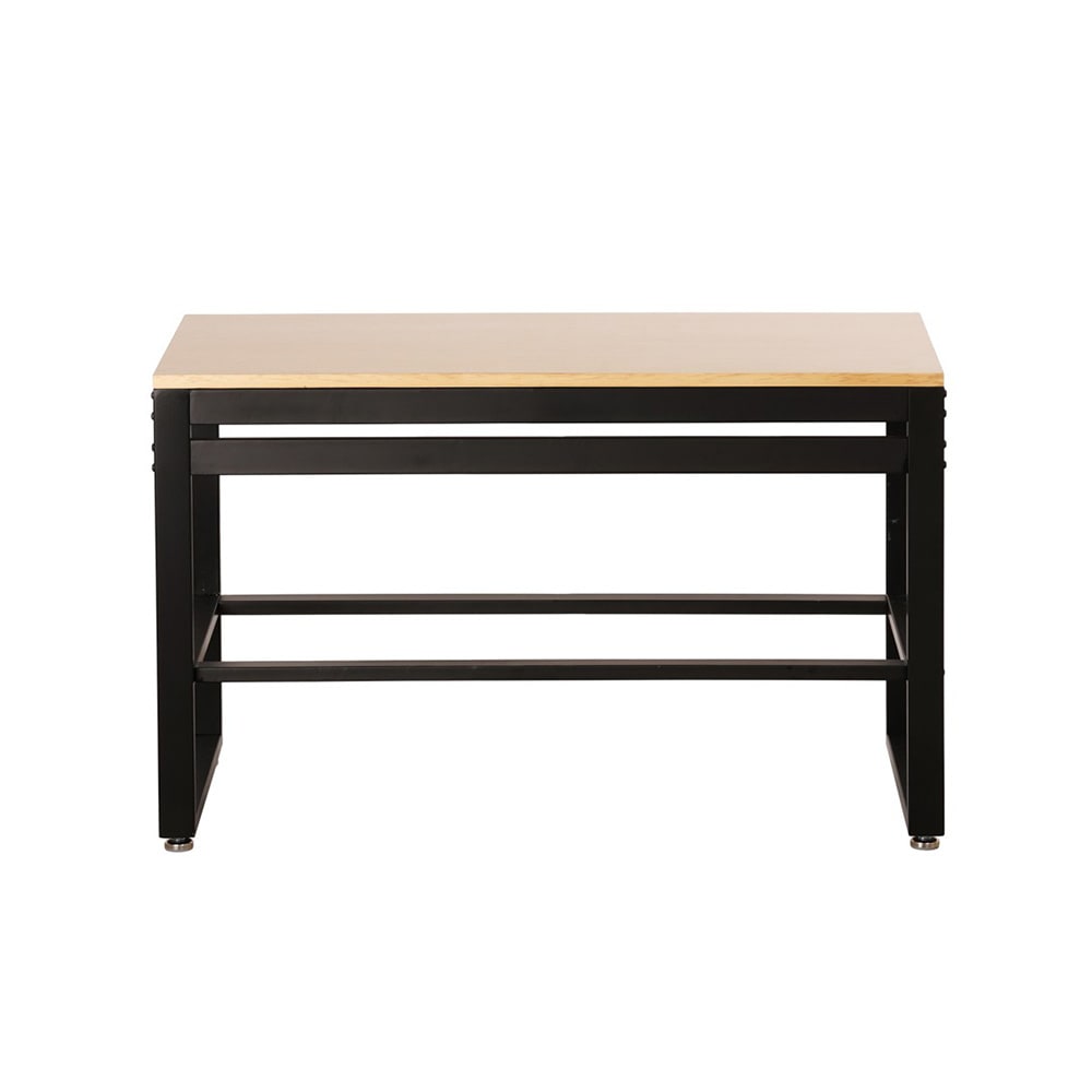 Cal-Mil 22350-38-71 Merchandising Table w/ Blonde Top & Metal Frame - 38"W x 18"D x 27 7/8"H