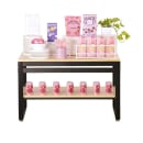 Cal-Mil 22350-38-71 Merchandising Table w/ Blonde Top & Metal Frame - 38"W x 18"D x 27 7/8"H thumbnail 2