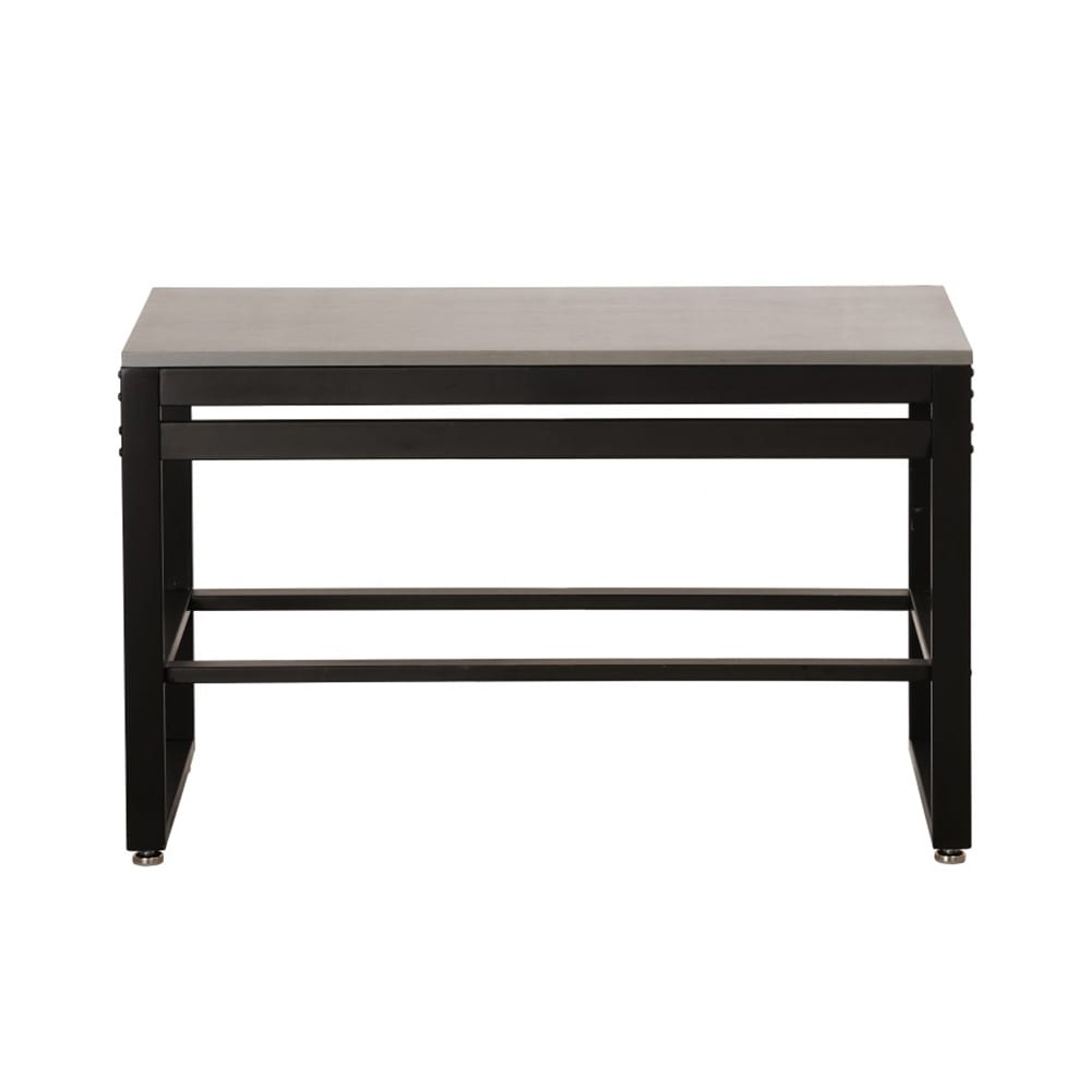 Cal-Mil 22350-38-83 Merchandising Table w/ Ashwood Top & Metal Frame - 38"W x 18"D x 27 7/8"H