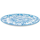 Cal-Mil 22351-10-104 10" Round Melamine Dinner Plate, White/Blue thumbnail 3