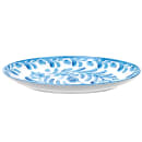 Cal-Mil 22352-11-104 10 3/4" x 7 3/4" Oval Platter - Melamine, White/Blue thumbnail 4