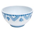 Cal-Mil 22354-5-104 14 oz Round Melamine Bowl, White/Blue thumbnail 2