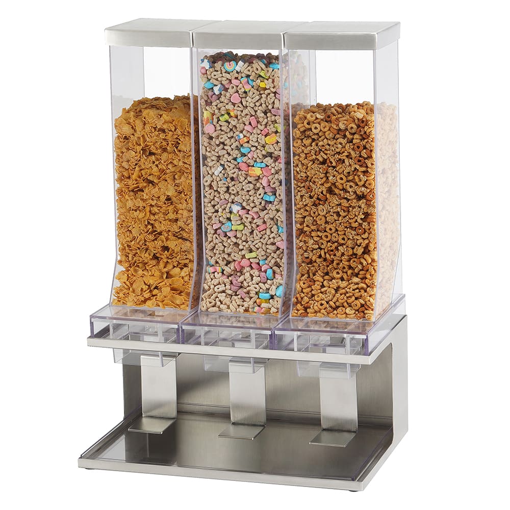 Cal-Mil 22355-3-55 Countertop Acrylic Cereal Dispenser, (3) Hoppers, 17 1/2" x 12" x 24"