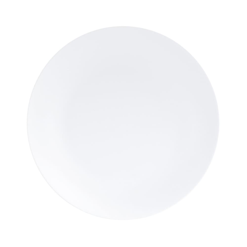 Cal-Mil 22390-9-15 9" Round Melamine Coupe Plate, White/Matte Finish