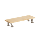 Cal-Mil 22396-3-71 Rectangular Display Riser - 20"L x 7"W x 3"H, Maple Wood, Blonde thumbnail 2