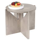 Cal-Mil 22408-11-110 12" Round Display Riser - 11"H, Pine Wood, Gray Wash thumbnail 2