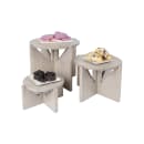 Cal-Mil 22408-11-110 12" Round Display Riser - 11"H, Pine Wood, Gray Wash thumbnail 4