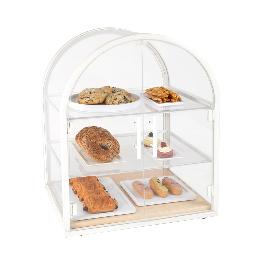 Cal-Mil 22410-15 3 Tier Pastry Display Case w/ Rear Doors - 21"W x 18 1/2"D x 25 3/4"H, Clear