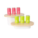 Cal-Mil 22411-7-71 Oval Display Riser - 18" x 10" x 7", Maple Wood/White Metal thumbnail 2