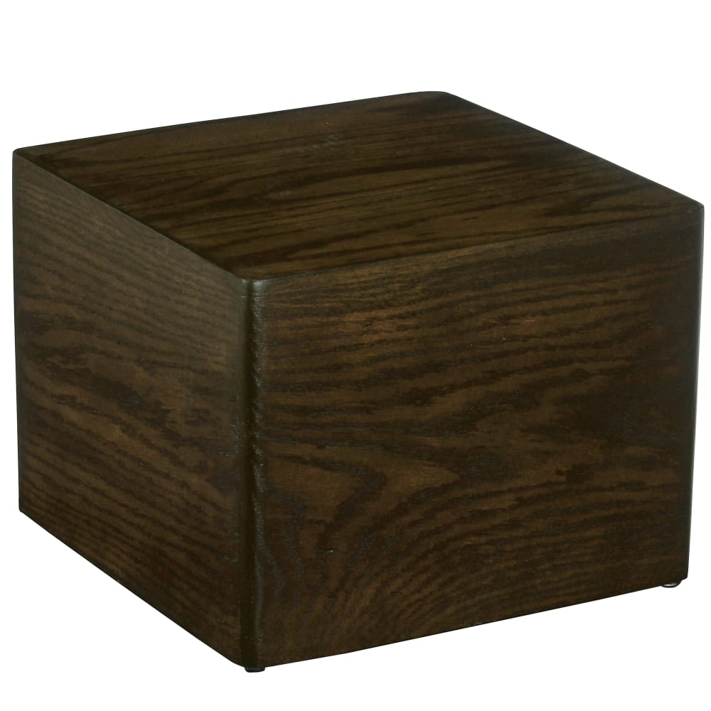 Cal-Mil 22420-9-112 Square Cube Riser - 12" x 12" x 9", Oak Wood, Dark
