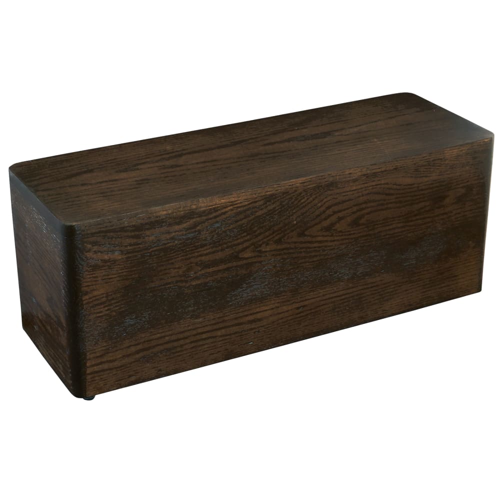 Cal-Mil 22428-7-112 Rectangular Display Riser - 20" x 7" x 7", Oak Wood, Dark Stain