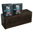 Cal-Mil 22428-7-112 Rectangular Display Riser - 20" x 7" x 7", Oak Wood, Dark Stain thumbnail 2