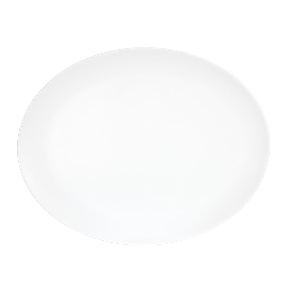 Cal-Mil 22458-1114-15 11" x 14" Oval Platter - Melamine, White