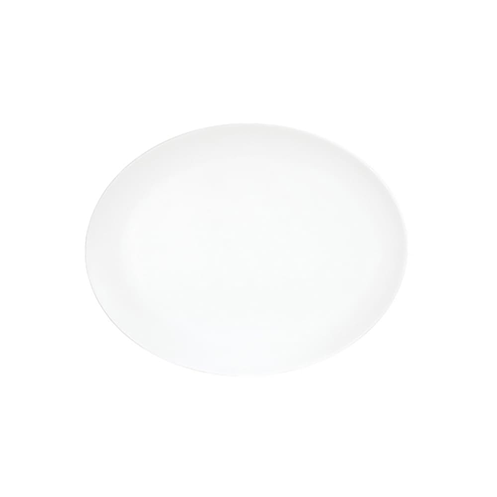 Cal-Mil 22458-912-15 9" x 12" Oval Platter - Melamine, White