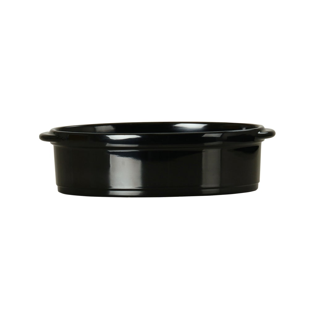 Cal-Mil 22491-85-13 24 oz Oval Melamine Serving Bowl, Black