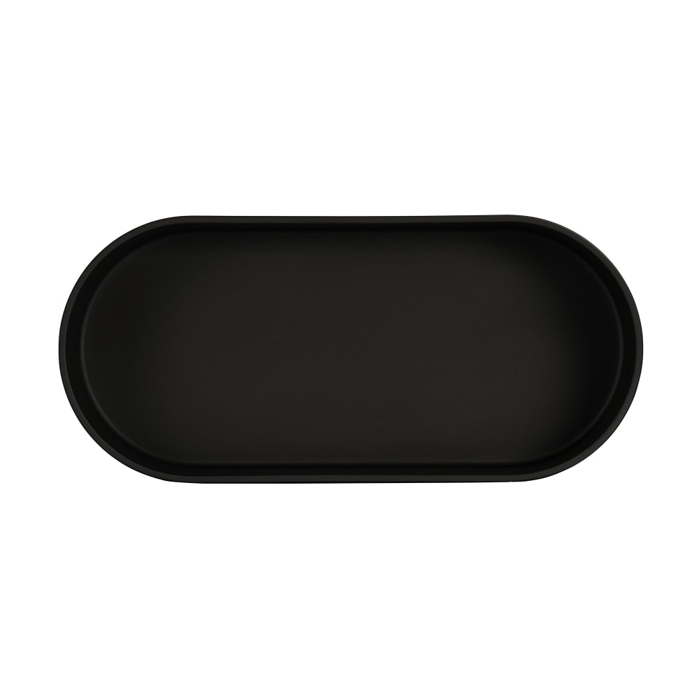 Cal-Mil 22501-136-13 2 1/4 qt Oval Melamine Deep Bowl, Black