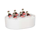 Cal-Mil 22501-1612-15 12 qt Oval Melamine Deep Bowl, White thumbnail 2