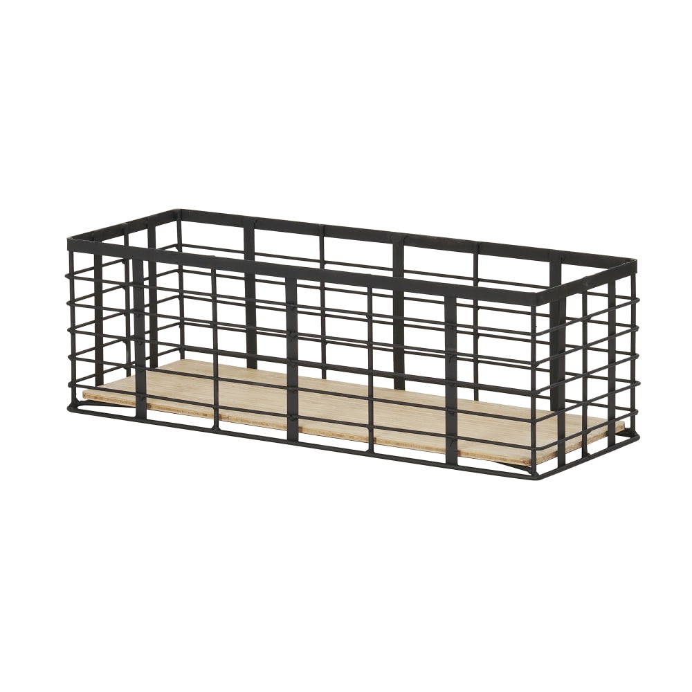 Cal-Mil 22608-7-13 Rectangular Reversible Riser - 12 1/2" x 7 1/2" x 7"H, Wire, Black