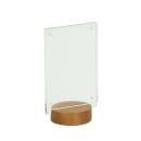 Cal-Mil 22801-46-99 4" Tabletop Menu Card Holder - Rustic Pine Wood thumbnail 2