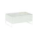 Cal-Mil 22907-12-15 Rectangular Ice Housing - 21"L x 13"W x 9 "H, Metal, White thumbnail 2