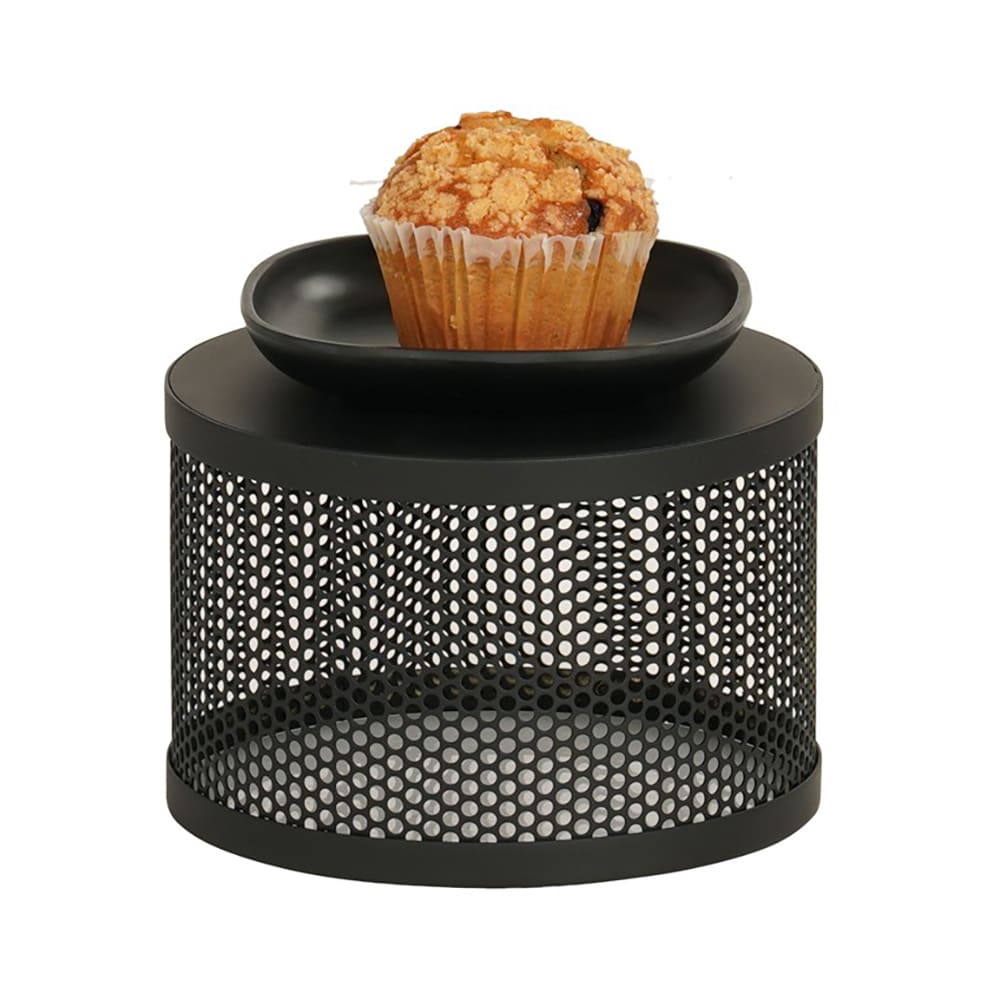 Cal-Mil 22916-5-13 7 1/2" Round Display Riser - 5"H, Metal, Black