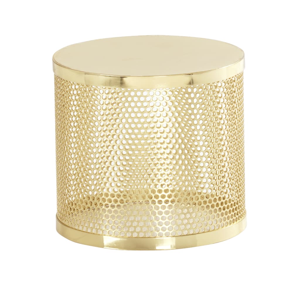 Cal-Mil 22916-7-116 7 1/2" Round Riser - 7"H, Metal, Gold