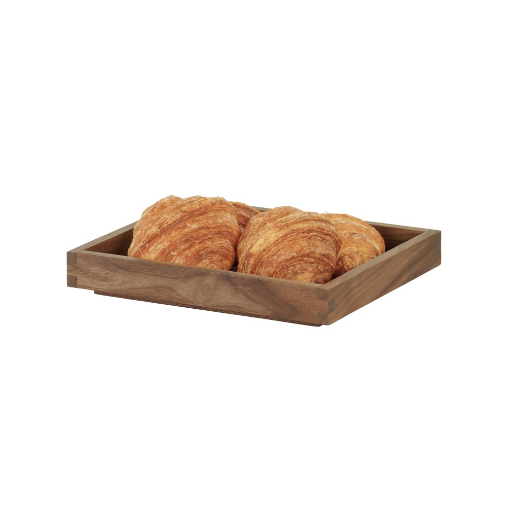 Cal-Mil 23106-10121-78 Rectangular Display Tray - 10" x 12" x 1 1/2", Walnut