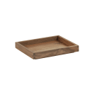 Cal-Mil 23106-10121-78 Rectangular Display Tray - 10" x 12" x 1 1/2", Walnut thumbnail 2