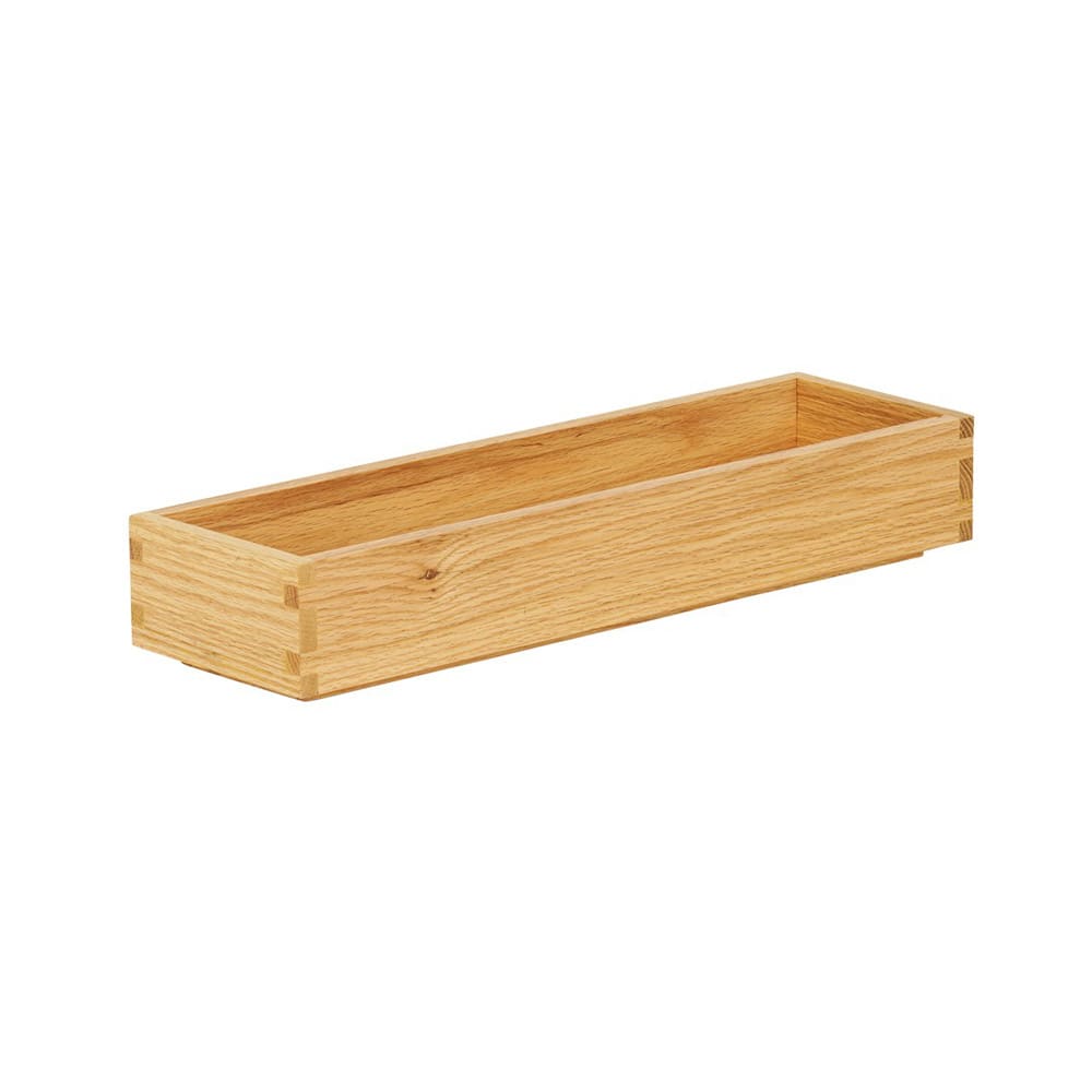 Cal-Mil 23106-2063-21 Rectangular Display Tray - 20" x 6" x 3", Oak